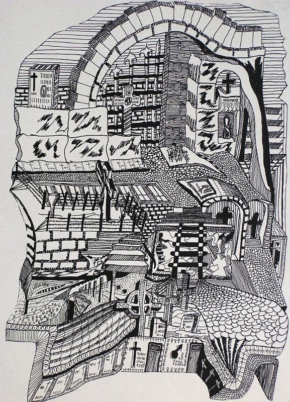 Friedhof 2, 1975, Tusche, 21x30.jpg